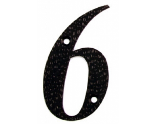 Цифра "6" чёрная