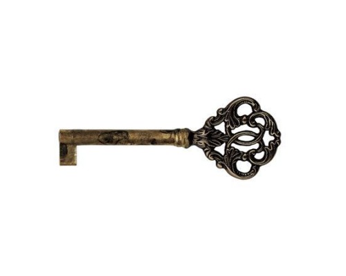 Ключ тип 1 (34 мм) матовая латунь с патиной.