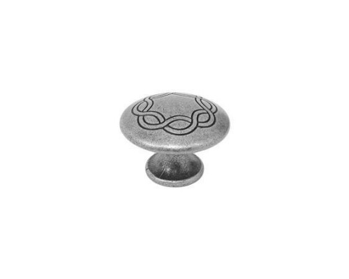 Ручка - кнопка тип 14 серебро (30-19)